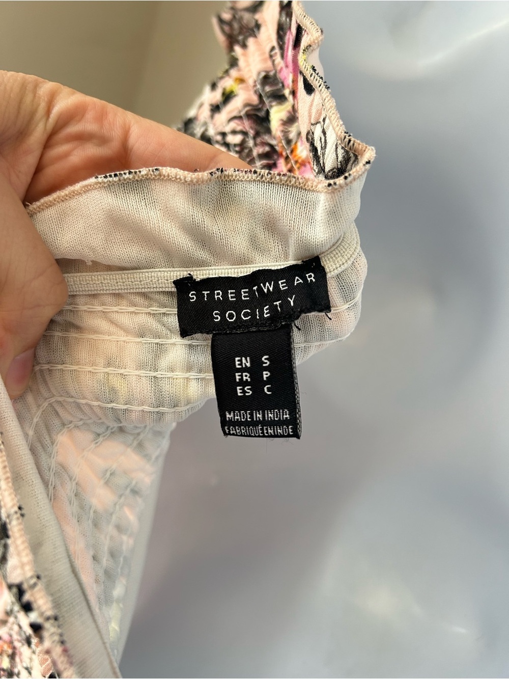 🟢 5 for $25 🟢 Streetwear Society Smocked Off-Shoulder Floral Maxi Fairycore - Picture 8 of 9